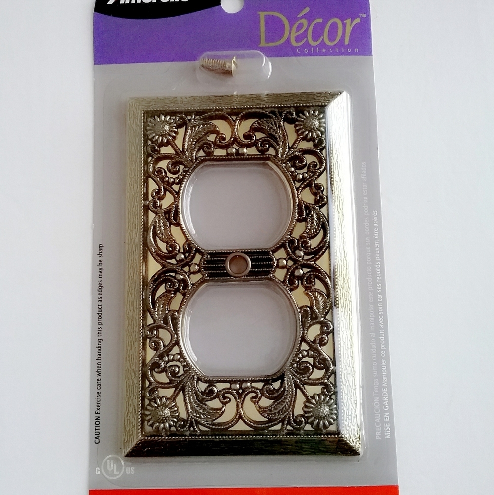 Single Duplex Cast Metal Wallplate